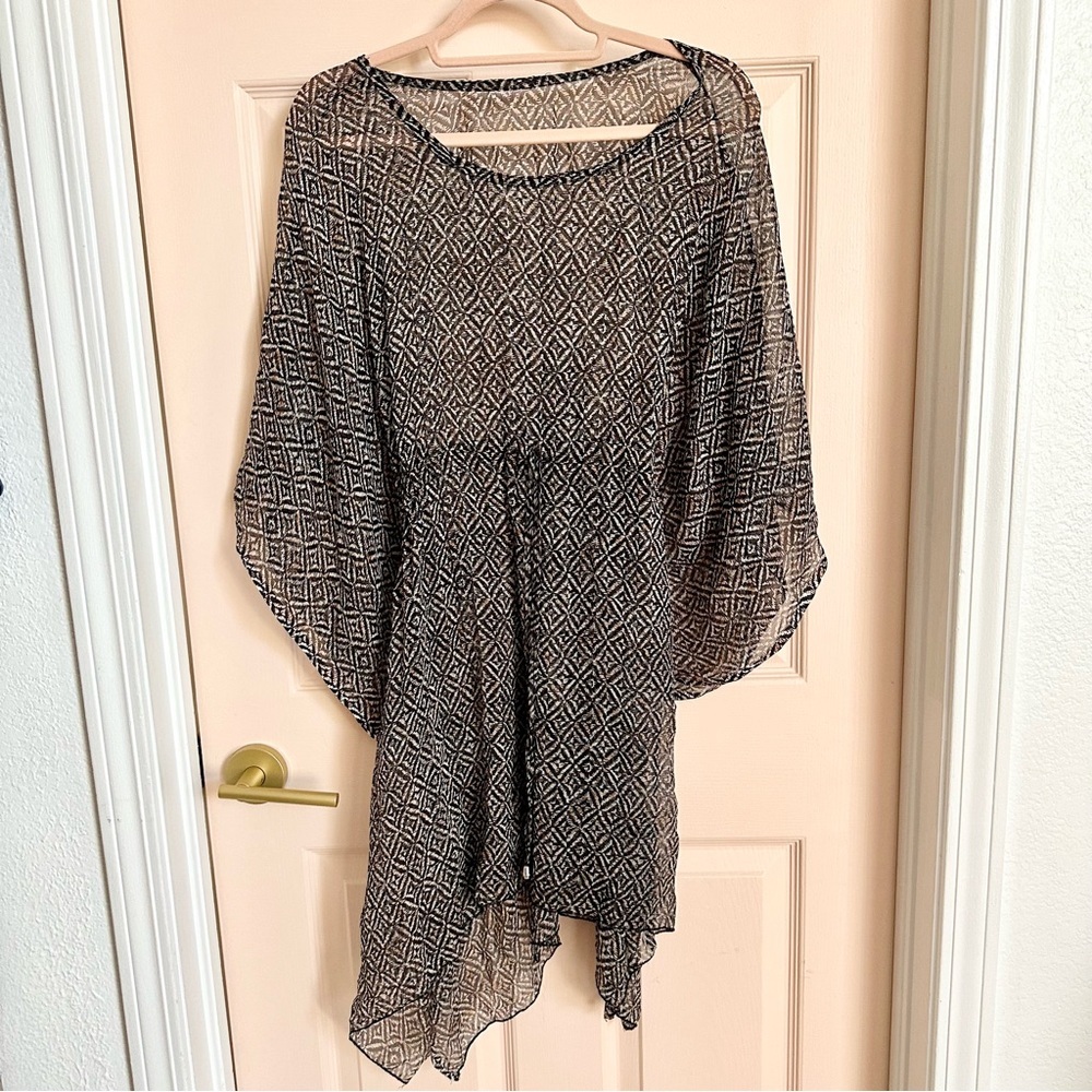 $5 SALE Brown geometric‎ swim cover up